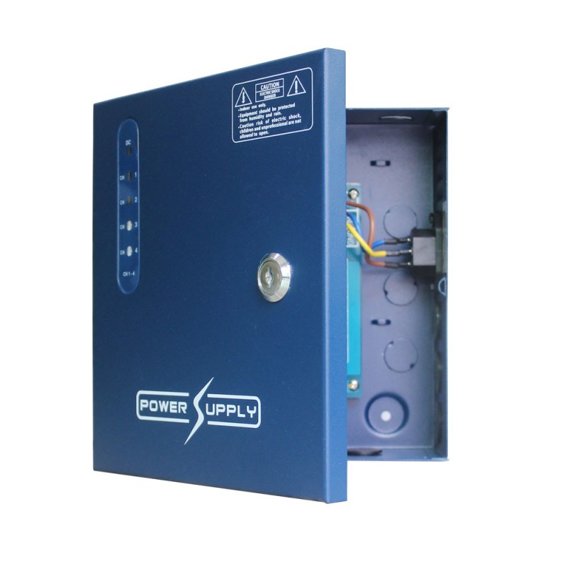 CCTV power supply box output: 12VDC, 4CH, 5A