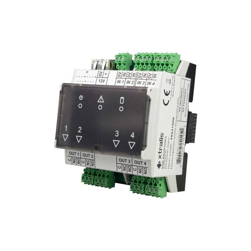 External Ethernet PoE Extension module 4 In / 4 Relay Out (m