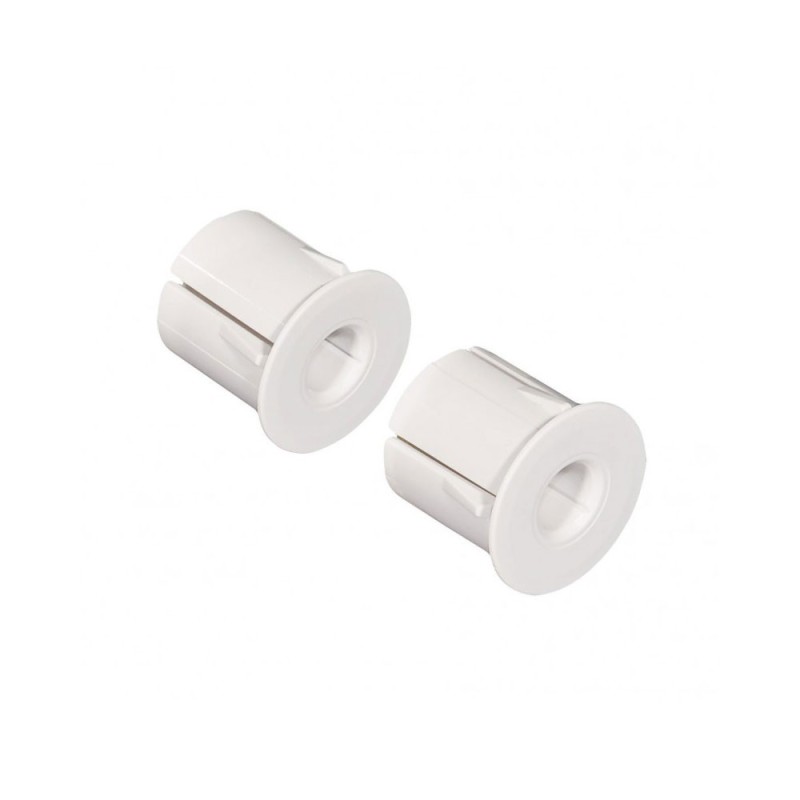 Adaptador de plástico para empotrar, blanco , diametro 19 mm