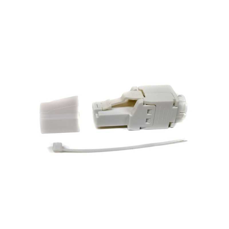 Output connector RJ45 Cat6 UTP, tool-less