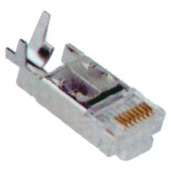 CONECTORES CAT-5e RJ45 W/CABLE CLIP