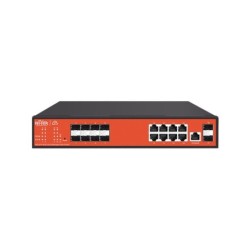 Cloud L2 Managed Fiber Aggregation Switch 10SFP+8GE