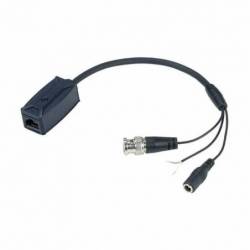 (SAM-581N) Transceptor de vídeo pasivo de vídeo compuesto (coaxial BNC-Macho) a cable par trenzado (U
