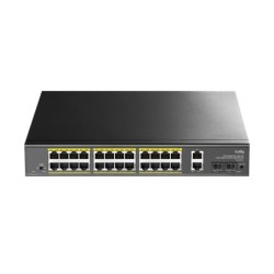 24-Port Gigabit PoE+ Switch with 2 Uplink Gigabit Ports and