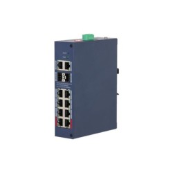 Switch PoE gestionado endurecido Dahua de 12 puertos Gigabit