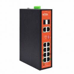(WITEK-0020) 8 Gigabit Ports with 8 PoE,2Combo SFP Fiber Uplink
