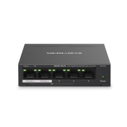 Switch Gigabit de 5 puertos Mercusys con 4 puertos PoE+