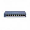 (HYU-1066) Switch inteligente PoE 8 puertos RJ45 PoE100 Mbps