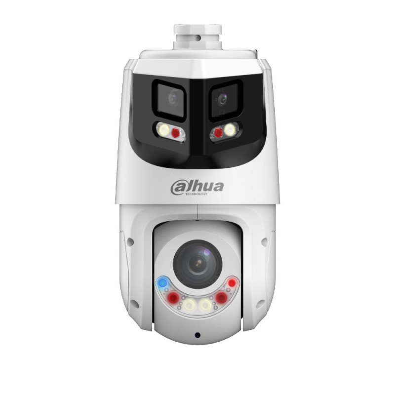 Domo PTZ gran angular de 8MP + 4MP con TiOC