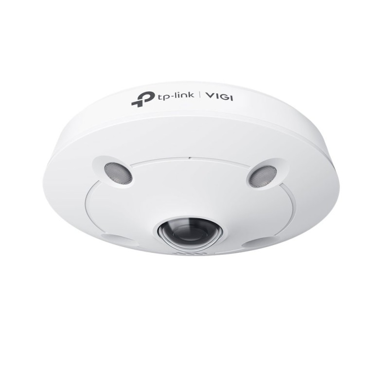 Domo IP panorámico 360° 5MP con audio y detección inteligent