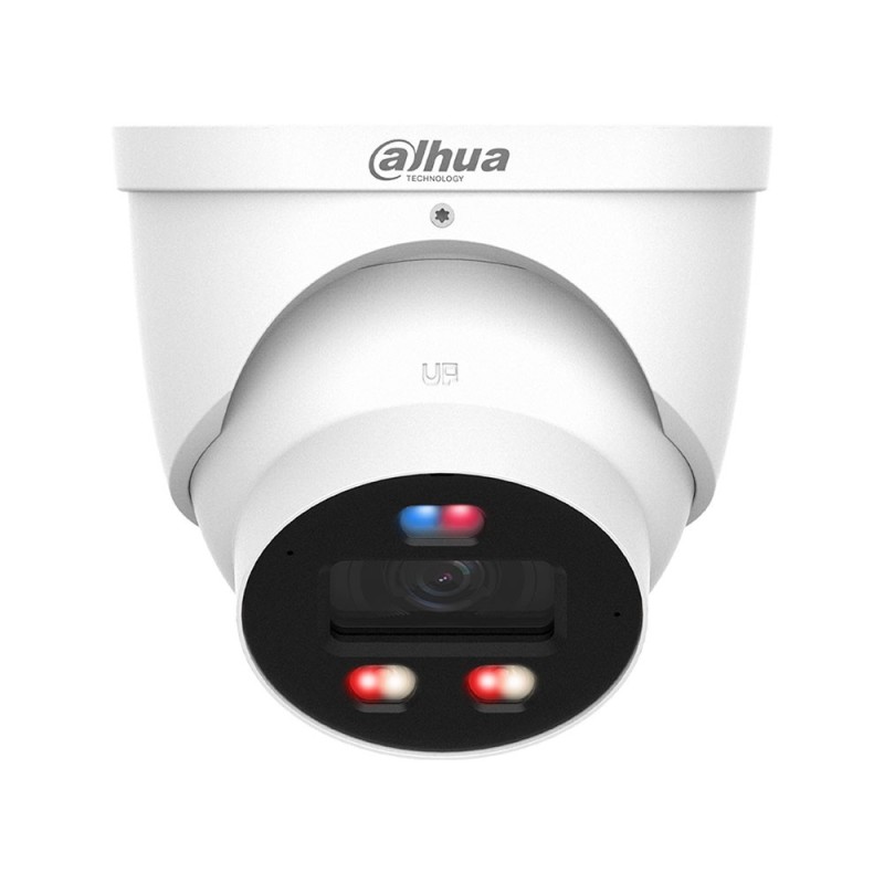 Domo IP Dahua 4MP WizColor con disuasión activa y analítica