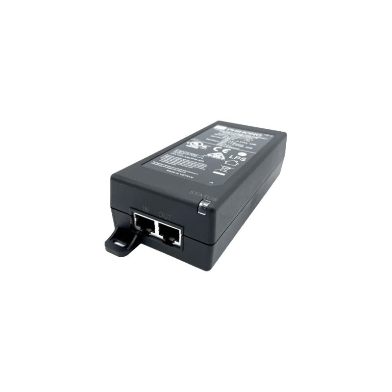 Inyector PoE++ MOBOTIX de 60 W IEEE 802.3bt para redes Gigab
