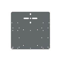 Placa adaptadora para permitir el montaje de la fuente de al