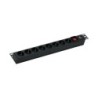 Regleta PDU Dahua para rack 19" con 8 tomas europeas y 4000
