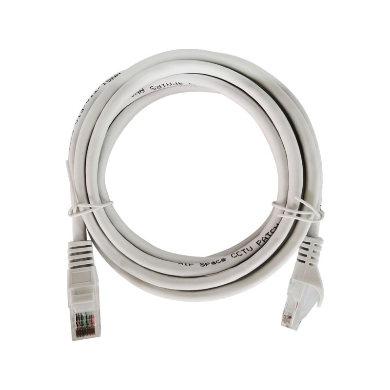 Patch cord Cat-6 UTP 24AWG CCA,PVC,10M,white