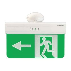 Señal de SALIDA de emergencia hacia la izquierda, para monta