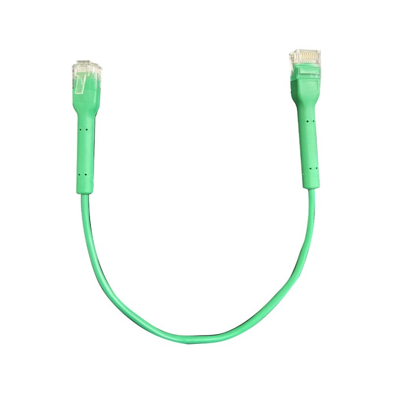 UTP patch cord, Cat6 UTP, 32AWG, 0.3m, green, OD: 3,2mm