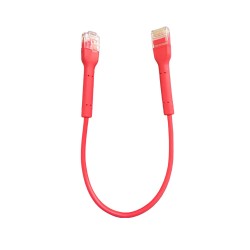 UTP patch cord, Cat6 UTP, 32AWG, 0.3m, red ,OD: 3,2mm