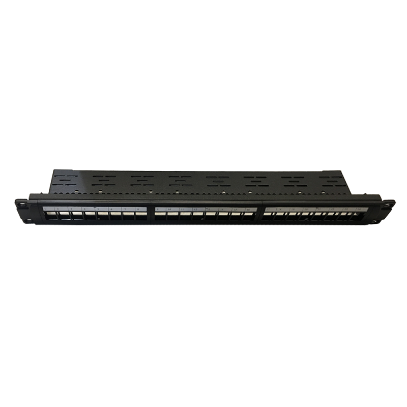 Patch panel,unloaded,24-port,with cable management,1UX19''''