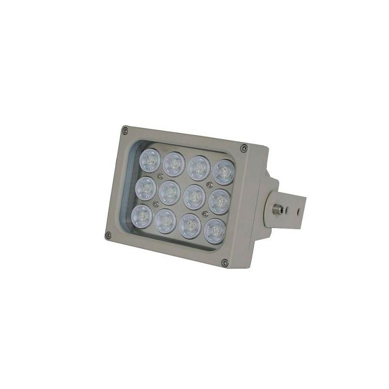 FOCO INFRARROJO 150MTS-60º. 12LEDS. AC220V.28W.IP66 WATERPRO