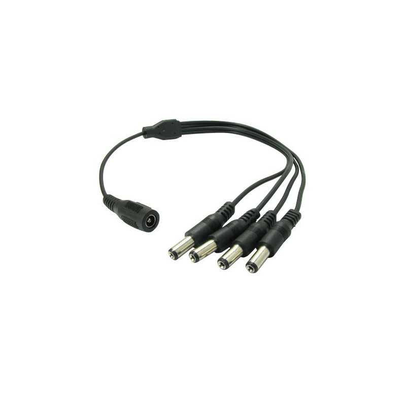 CABLE DC DISTRIBUIDOR 1 HEMBRA A 4 MACHOS