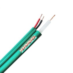 CABLE CCTV COMBI RG-59+2 X0.81CCS M/M. LSHZ.100mts VERDE. ES